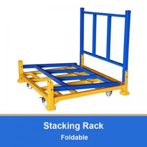 China Folding Pallet Stacking Rack Foldable Stackable For Warehouse Storage wholesale