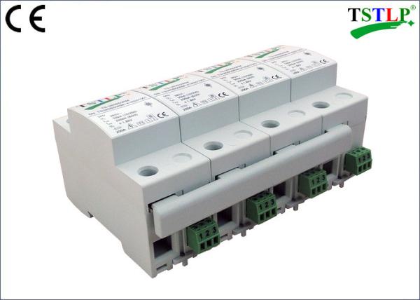 Quality 8 Mods Din Rail Mount Three Phase Lightning Surge Protector For Db Board for sale