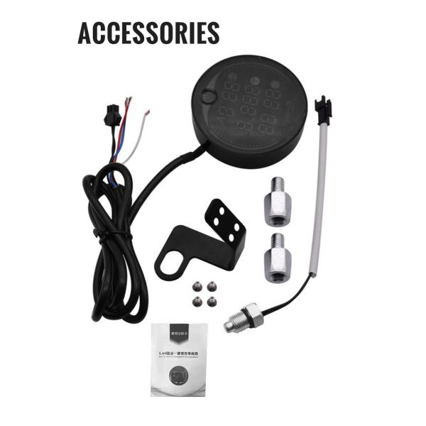 Wholesale Multifunction Display for Time Temperature LED digital voltmeter Motorcycle Meter