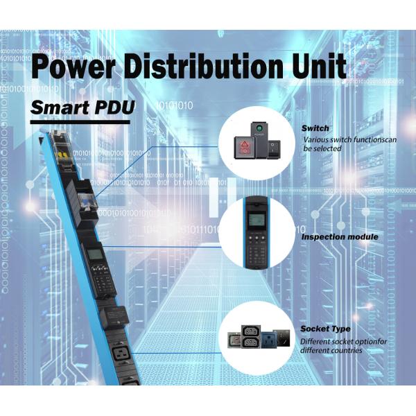 Aluminum Shell Intelligent Horizontal / Vertical PDUs With Monitoring