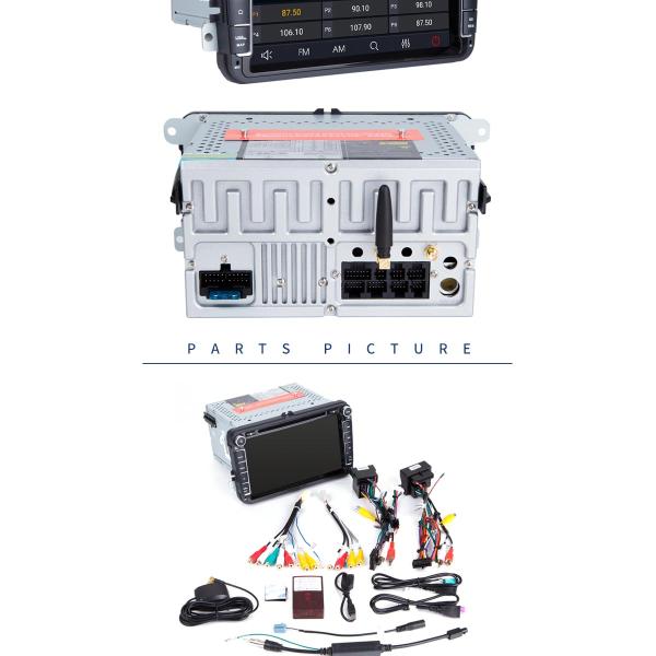 Rear Camera AUX Dvd Player For Vw Touran , Eight Core Volkswagen Touran Dvd Player