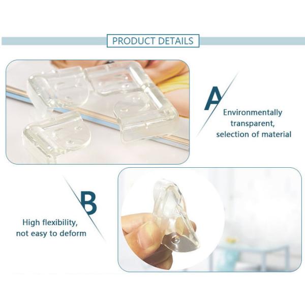 Paintable L Shape Adhesive Baby Safety Edge Guard Corner Protector