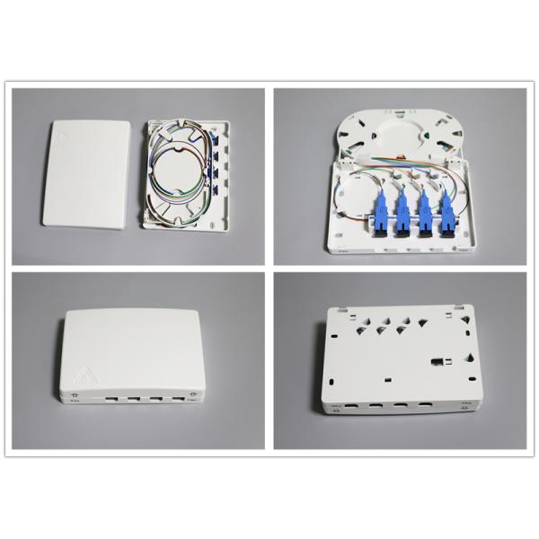 Wall mounted SC UPC APC Fiber Optic Terminal Box with ABS PC Material FTTH