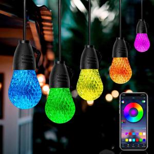 China Stable DC12V RGB Outdoor String Lights APP Control Multipurpose wholesale