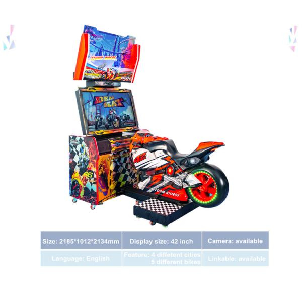 42 Inch Dead Heat Riders Arcade Racing Simulator Multiple Players Street Motor Game Machine