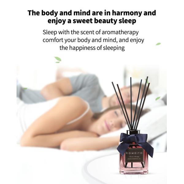 Luxury Glass Essential Oil Reed Diffuser , MSDS 200ml Fragrance Reed Diffuser