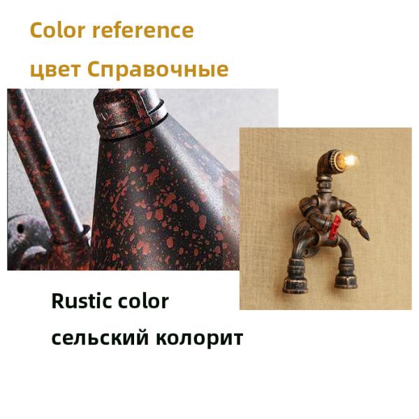 Steam punk wall lamp creative restaurant hall corridor stair iron robot wall light (WH-VR-43)