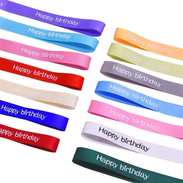 Gift wrapping ribbon custom satin ribbon with custom logo