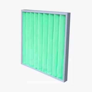 China Non Woven Synthetic Fiber G4  Washable Air Filter Pleated Panels on sale
