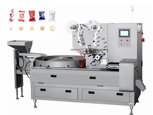 Quality 3P Pastry Packaging Machine / Candy Sweets Pillow Pouch Packaging Machinery for sale