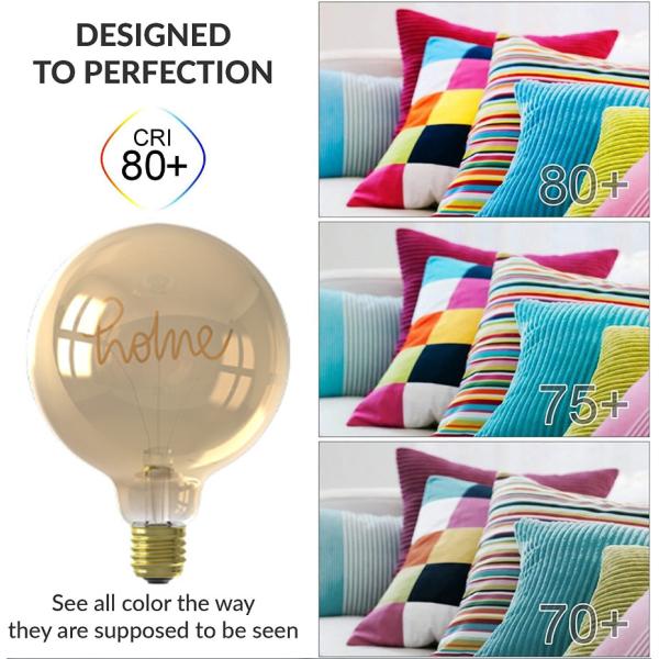 2200K Flexible LED Bulb G125 Letter Home Amber Vintage Light Bulbs 125*175mm