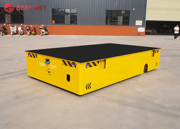 Trackless Steel Structure Flat Industrial Transfer Trolley