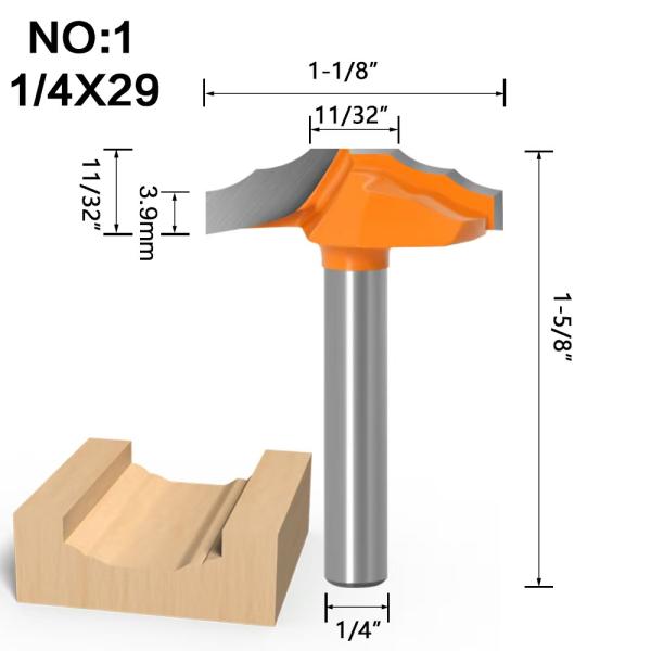 Door Engraving CNC Router Bit Lace Cabinet Engraving Bit 55HRC