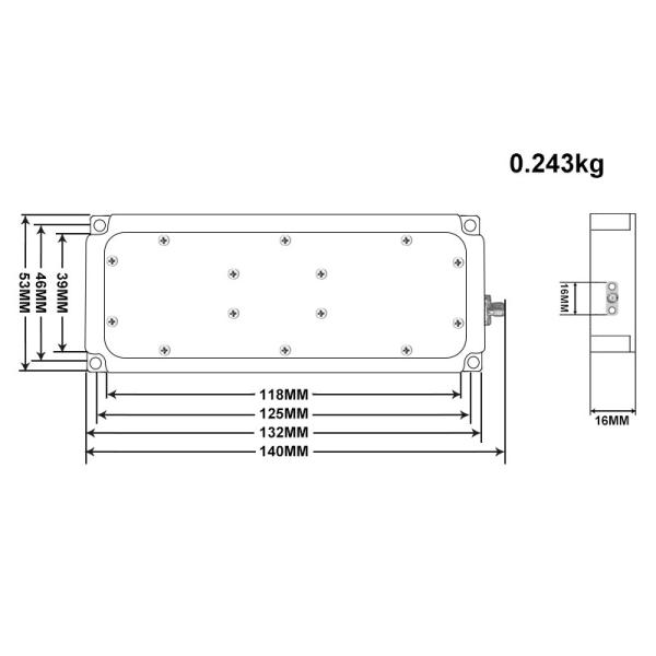 Compact 30W Signal Jammer Module for 5000-6000 MHz Frequency
