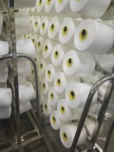 China Virgin Recycled Polyester Spun Yarn 40S/3 With GRS Certificate wholesale