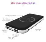 8000mAH Keychain Wireless Power Bank with Woven Pattern
