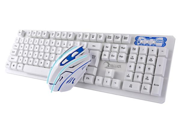 Quality No Light Gaming Mouse Keyboard Combo , White Keyboard And Mouse Wireless Combo for sale