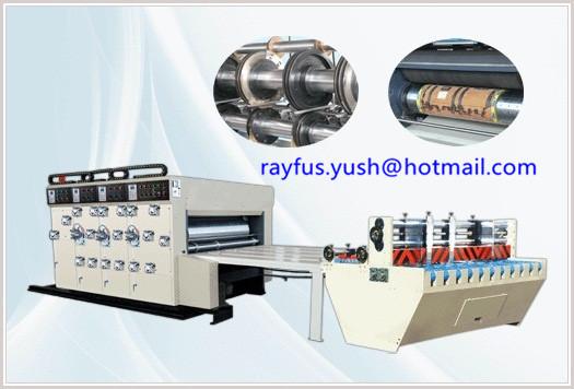 Quality High Efficiency Flexo Printer Slotter Die Cutter Three Four Colour Printing for sale