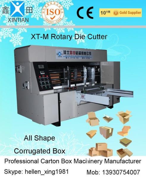 Quality Custom Industrial Rotary Cardboard Die Cutting Machine / Die Cut Paper Machine for sale