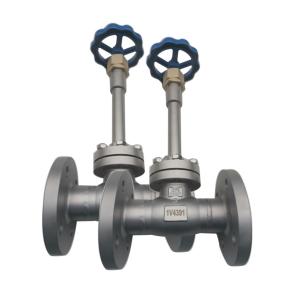 China Extended Stem Cryogenic Flange Globe Valve With Wheel Handle wholesale