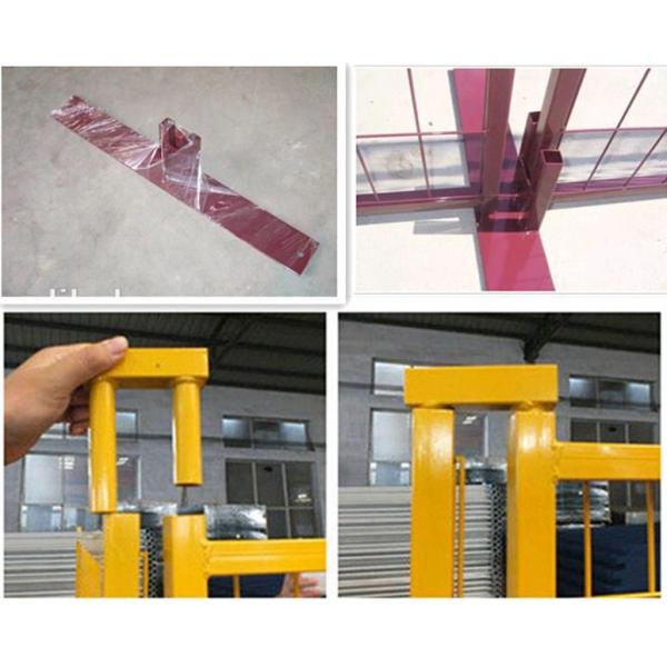 1.8m Height Yellow Powder Coated Canada Temporary Wire Mesh Fence