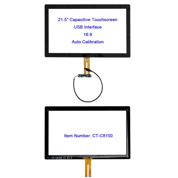 21.5” 2mm Front Glass Capacitive Touch Panel With USB Interface For POS Computing Systems
