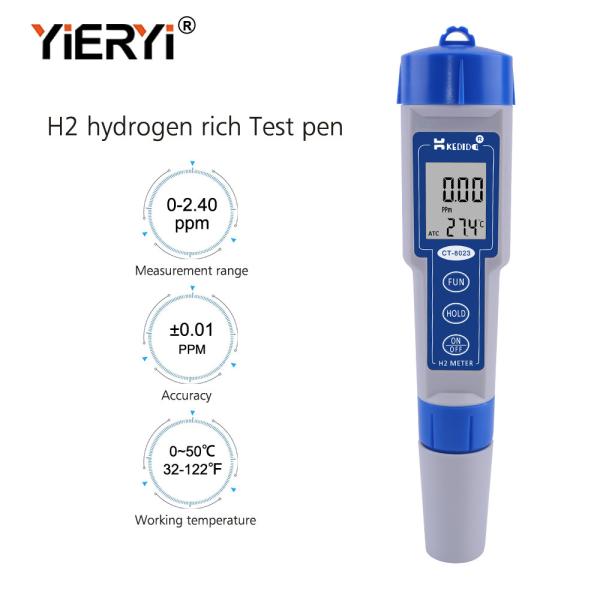 Quality Intelligent Backlight 2.40ppm H2 Hydrogen Digital PH Meter for sale