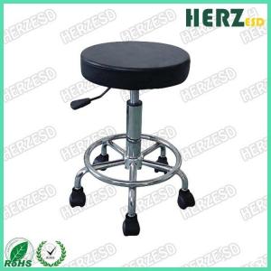 China Blue And Black ESD PU Foaming Leather Chair With Footrest wholesale