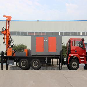 China 350m Depth Truck Mounted Drilling Rig / Truck Mounted Water Well Drilling Rig Machine With 6X4 HOWO Truck wholesale