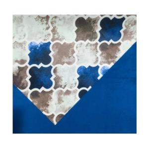 China Upholstery Digital Print Fabric Wrinkle Resistant With Knitted Technics wholesale