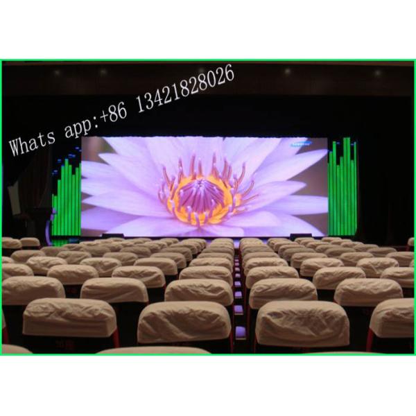 Light Weight Indoor LED Displays For Dinner Party With Aluminum Alloy Black Chip 1 / 32 Scan