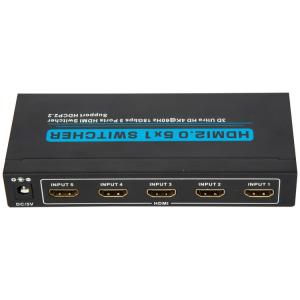 48 Bit 3840x2160 60Hz 5x1 HDMI 4K Switcher