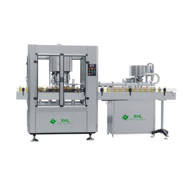 Rotary 80 BPM 2000kg Glass Bottle Filling Line