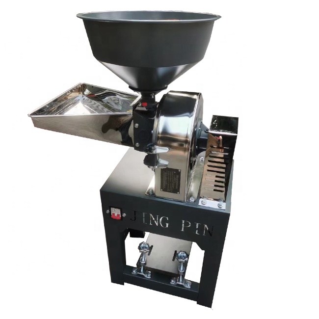 Multi-pulley OEM Chilli Corn Wheat Flour Milling Pulverise Machine 0.2mm-8mm Screen
