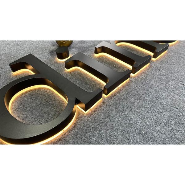 LED Luminous Characters Acrylic Borderless Luminous Logo Door Sign Luminous Character Logo