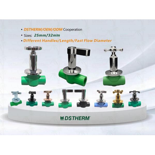 Luxury Copper-Plastic PPR Ball Valve Corrosion Resistant High Pressure Level