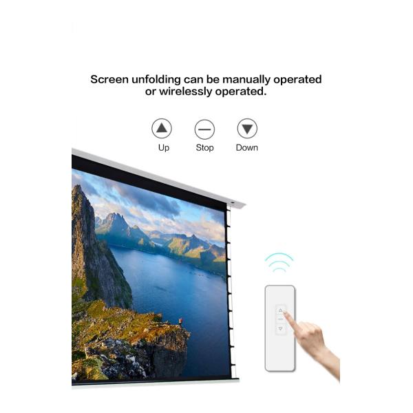 80 Inch - 120 Inch Drop Down Screen 8k Alr Cinema Screen With Tab Tensioned