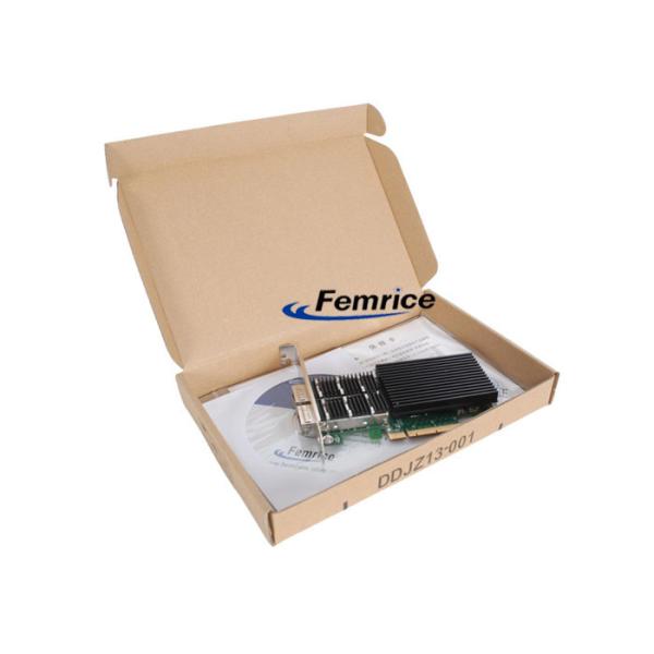 Femrice 40Gbps Dual Port Gigabit Ethernet PCIe x8 Server Adapter Intel X710 Gigabit Controller Network Interface Card