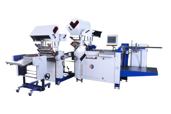 Quality Industrial Wide-Format Paper Leaflet Folding Machine With Cross Fold Unit For Inserting Use for sale