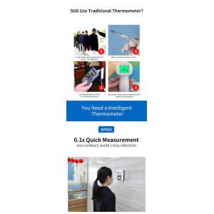 School Station RoHS FCC 500ms Wall Mounting Thermometer