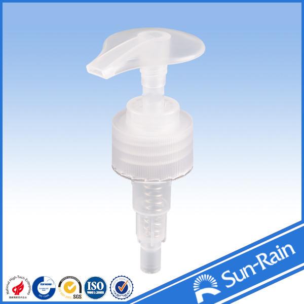 Quality Transparent plastic lotion pump for shampoo, hand sanitizer bottle for sale