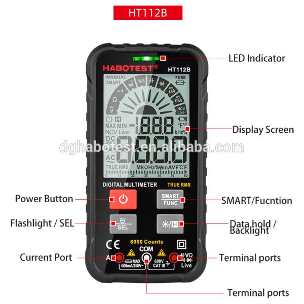 600uA Handheld Digital Multimeter