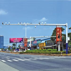 China Traffic Surveillance CCTV Camera Poles Support Signal Light Sign Cantilever wholesale