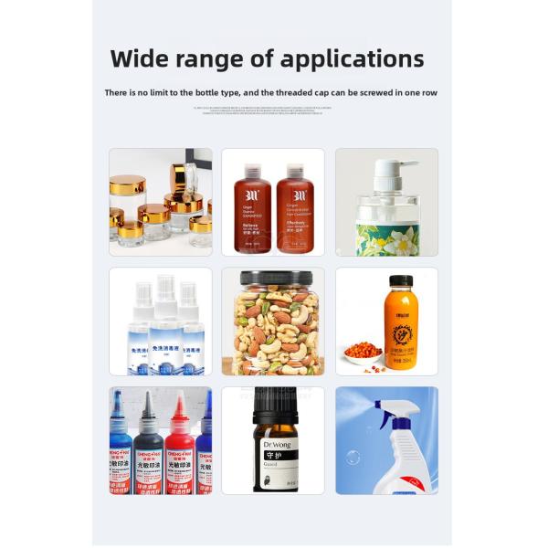 High Efficiency Semi Automatic Desktop Pneumatic Screw Machine Plastic Cap for Cosmetics Water Beverages Glass Spray Bottles