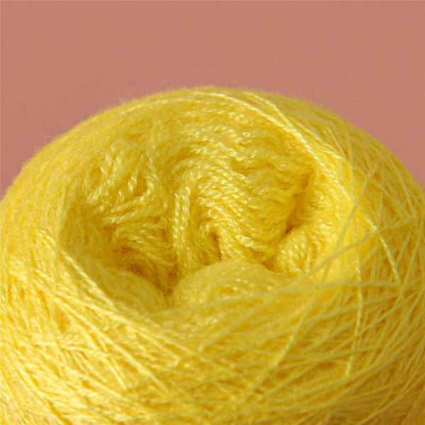 Lightweight Acidproof Viscose Ring Spun Yarn , Anti Bacteria Hand Spun Wool Yarn