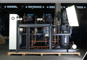 China Coolroom Low Temp Screw Compressor Condensing Unit R22 Refrigeration wholesale