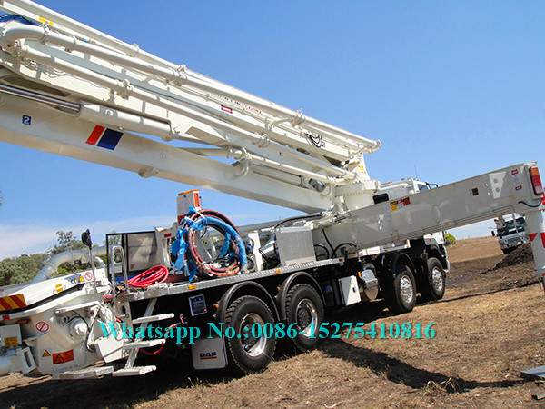 Remote Control Zoomlion 34m Placing Depth Truck Mounted Concrete Pump 34X-4Z Construction Equipment
