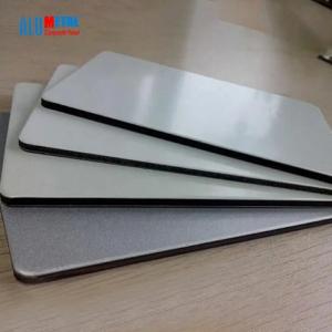 China Alumetal Silver PVDF ACP Aluminium Composite Panel Facade Products wholesale