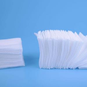 China 10cmx10cm 12ply Medical Gauze Pads Non Sterile 100% Bleached Cotton wholesale