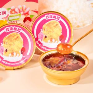 Rose Peach Gum Gift Box Fragrant Roses And Soft Peach Gum Low Fat And Low Calorie And No Additives